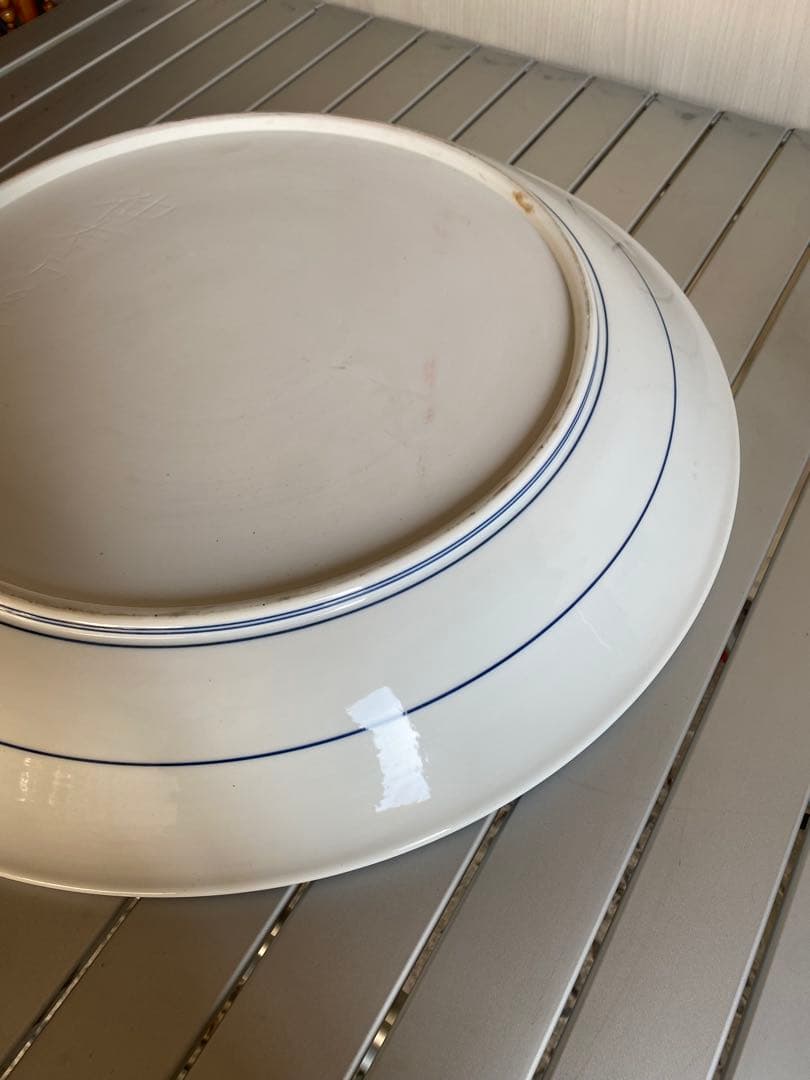 神右衛門　飾り皿　染付　鯉絵　古伊万里絵　大皿　伝統工芸