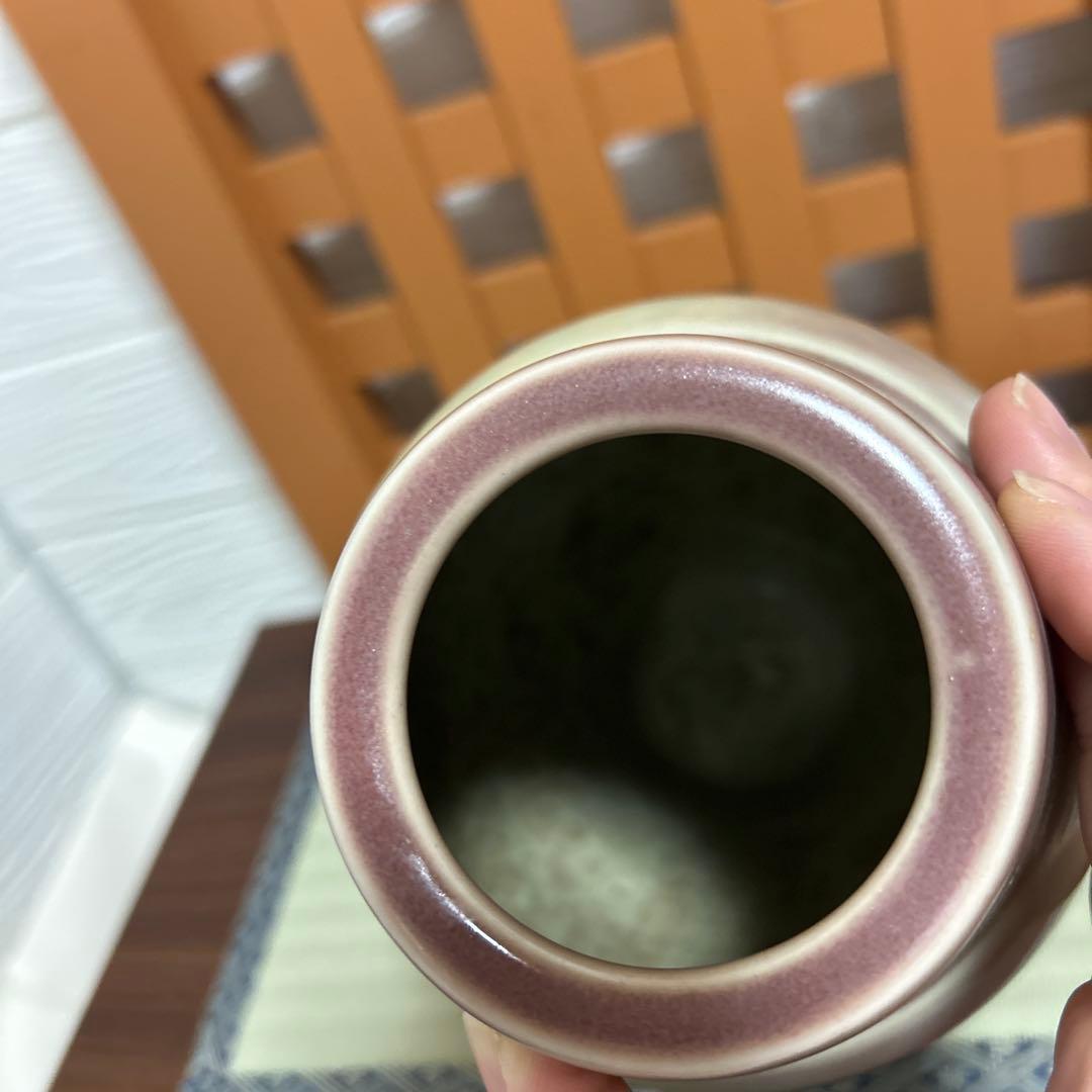 洛峰作　花瓶　花器　共箱　木箱