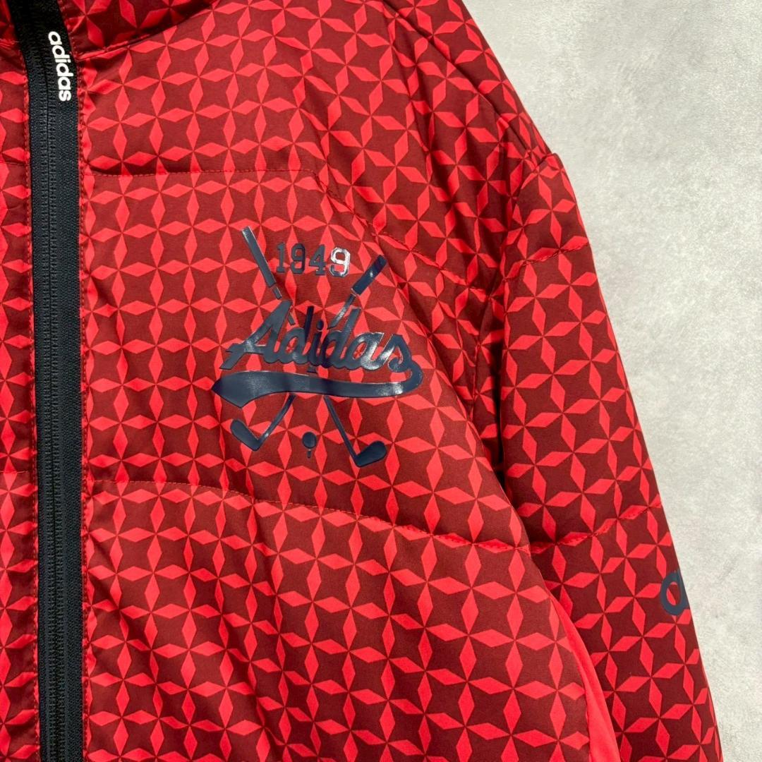 adidas GOLF 中綿 総柄 ダウンジャケット 防寒 N2328