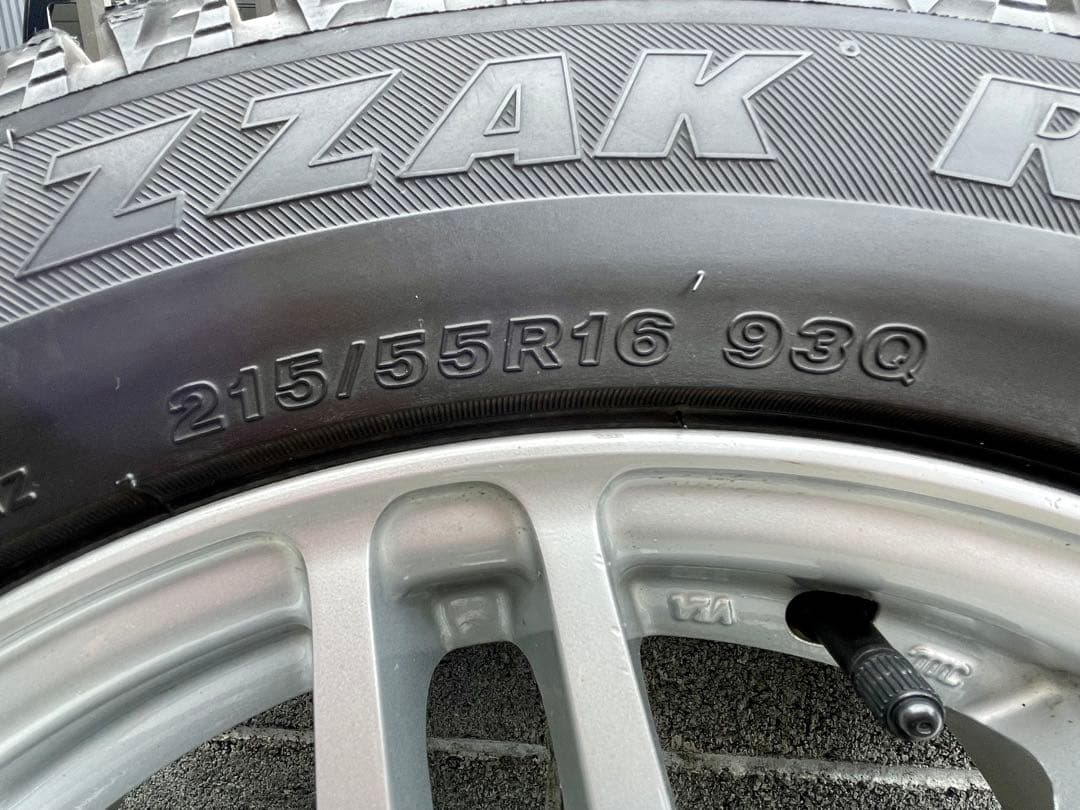 4本 215/55R16 ブリザック 16×6.5J+48 / 5H-114.3