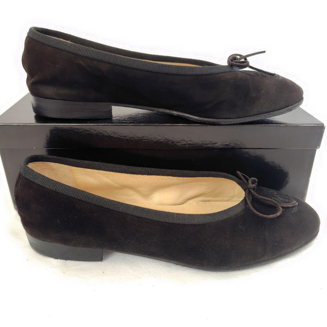 ✨️腕利き職人のリペア済✨️美品♥箱付【シャネル】ココマーク フラットシューズ