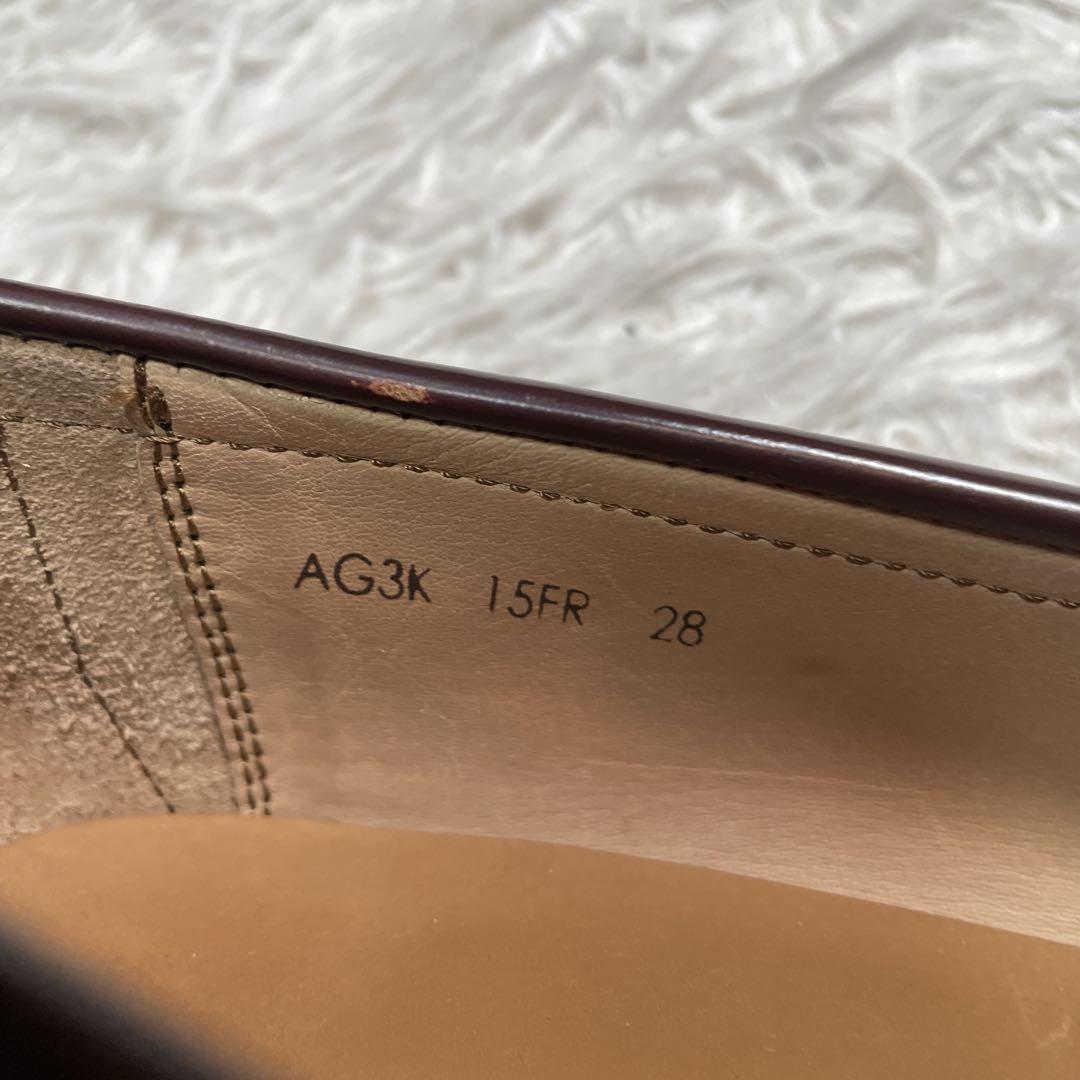 リーガル　ローファー　バーガンディ　ブラウン　レザー　15fr 28cm