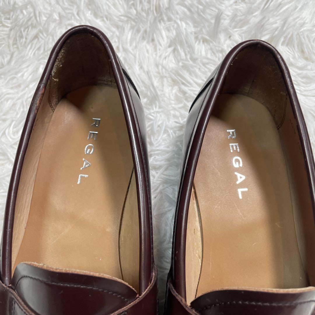 リーガル　ローファー　バーガンディ　ブラウン　レザー　15fr 28cm