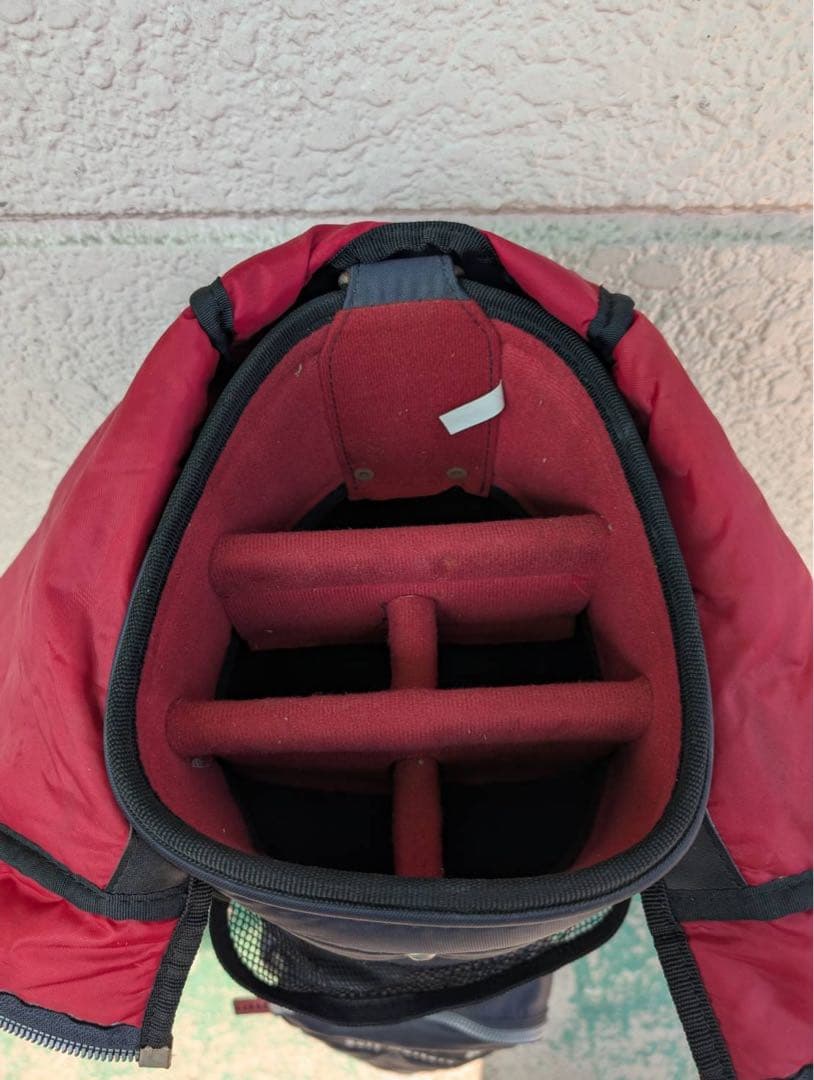 【リユース品】オノフ　キャディーバッグ　ONOFF ナイロン地　黒　5ポケット