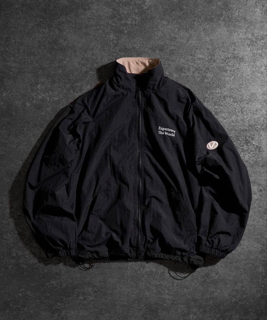 セットアップスタンドネックナイロン ブラック L/L 　新品　kutir