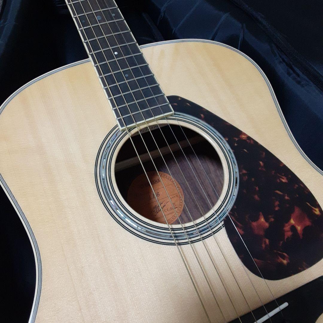 ヤマハLL6 ARE アコースティックギター トップ 単板　純正ケース付き
