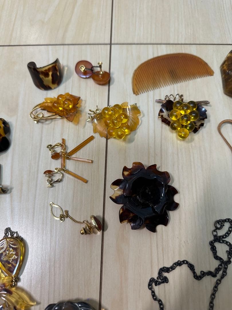 鼈甲　べっこう等まとめ　純銀アンティーク