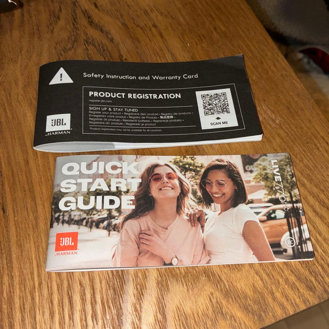 JBL LIVE 770NC ワイヤレスヘッドホン　ブラック