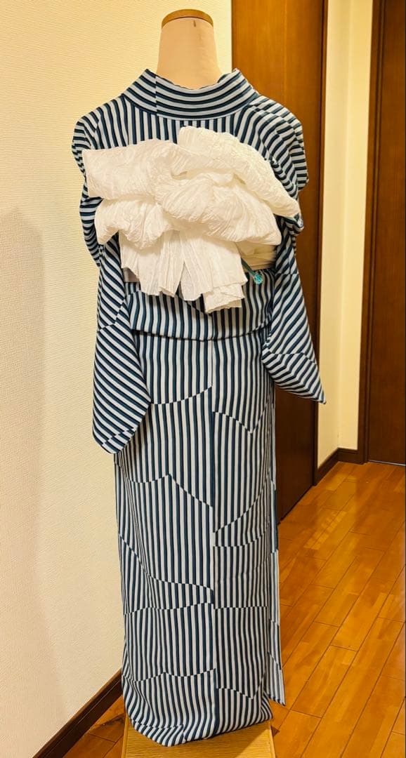 renkoさま専用★セオa紙人形シンプル素敵なストライプ夏着物