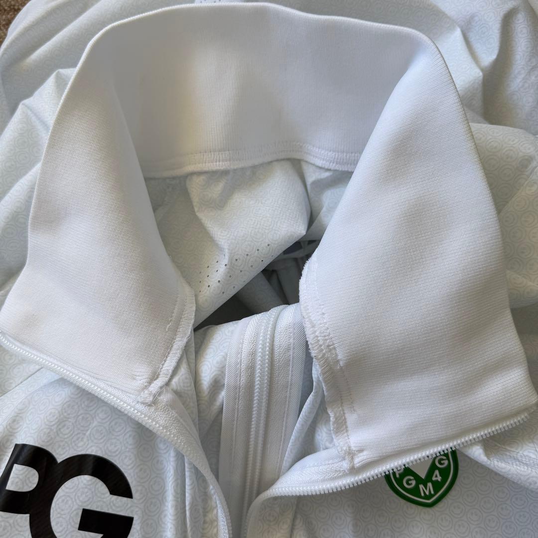 パーリーゲイツ　ジャケット　ブルゾン　白　XL〜XXL相当　スニード　6 総柄