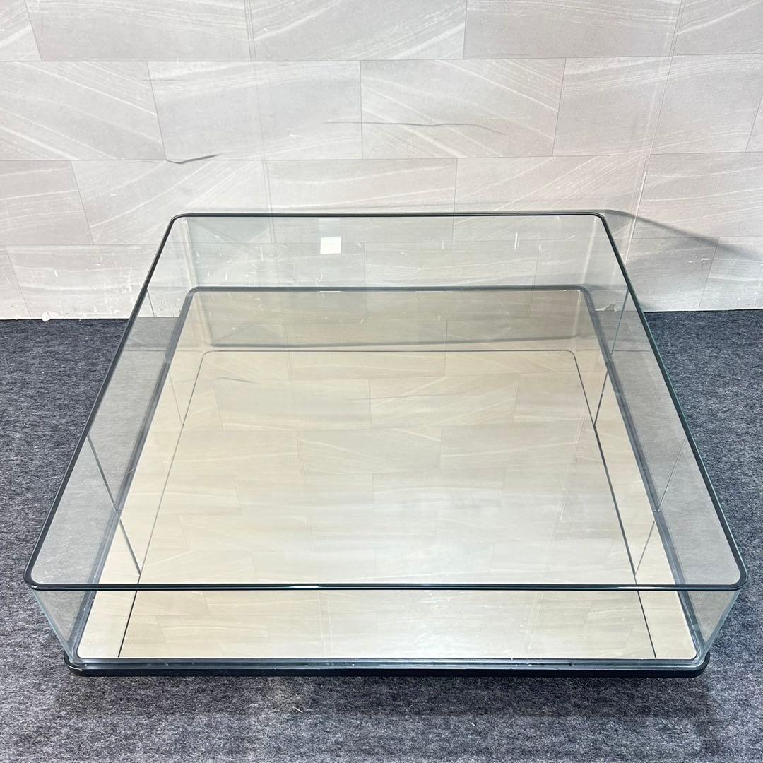 GLAS ITALIA リビングテーブル ガラス張り おしゃれ 家具 d5267