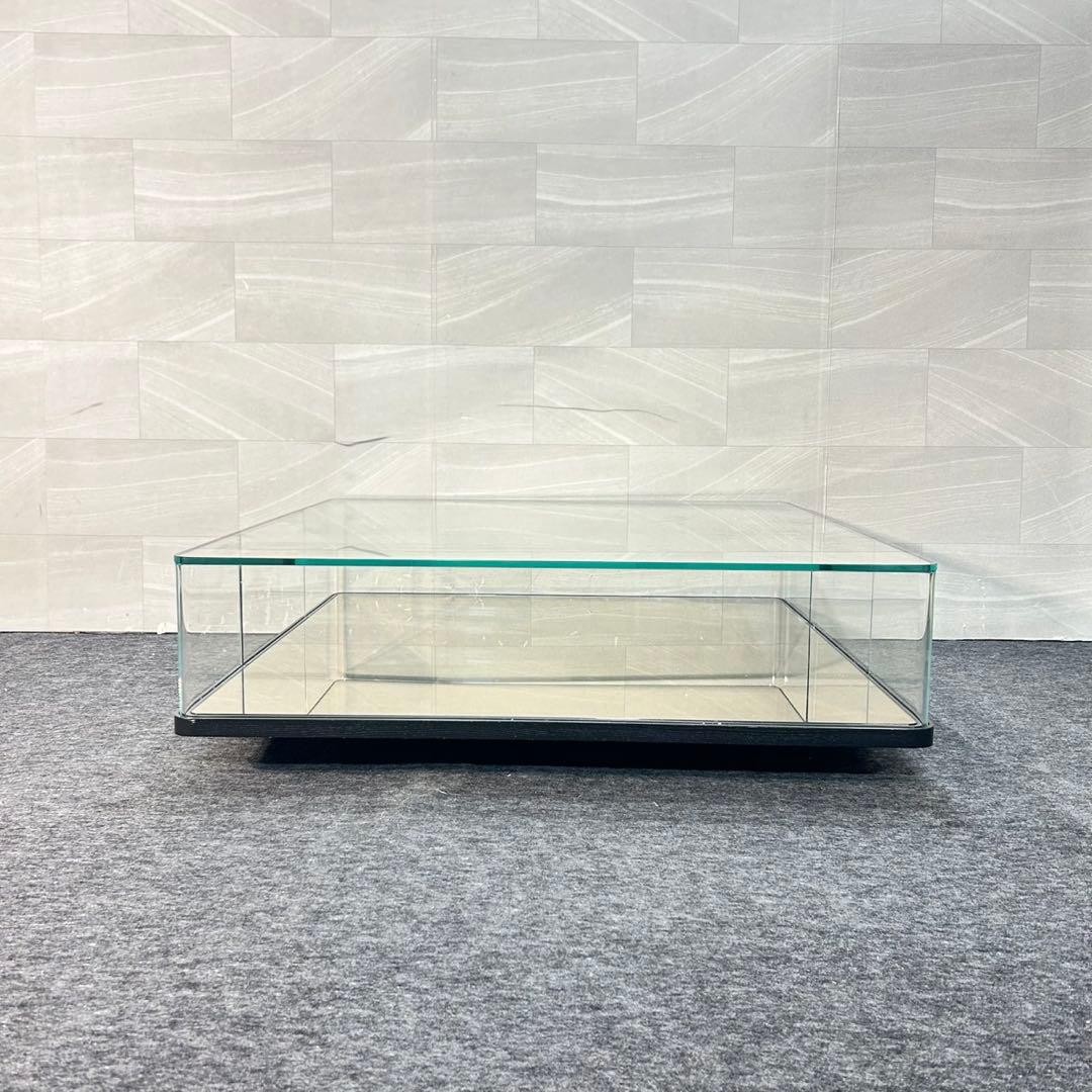 GLAS ITALIA リビングテーブル ガラス張り おしゃれ 家具 d5267