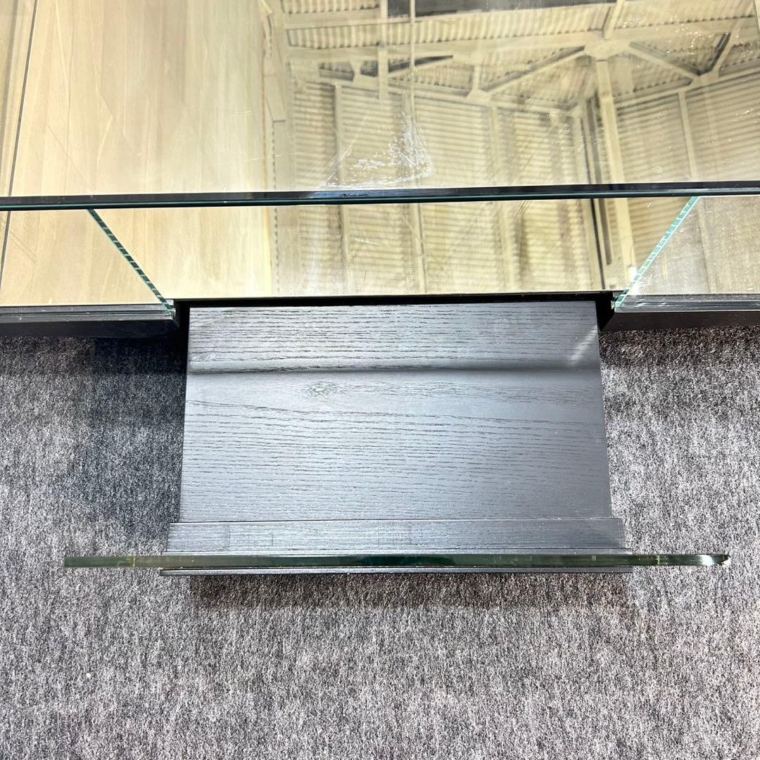 GLAS ITALIA リビングテーブル ガラス張り おしゃれ 家具 d5267