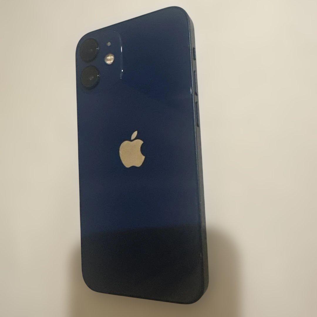 美品AppleiPhone12miniブルー　付属品無256GBバッテリー少