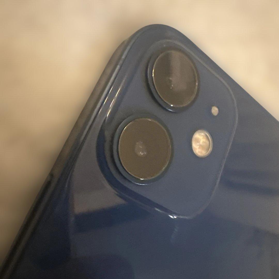 美品AppleiPhone12miniブルー　付属品無256GBバッテリー少