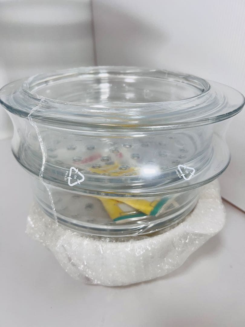 新品未使用 ARCO FLAM ガラス製蒸し器 セイロ超耐熱ガラス フランス製