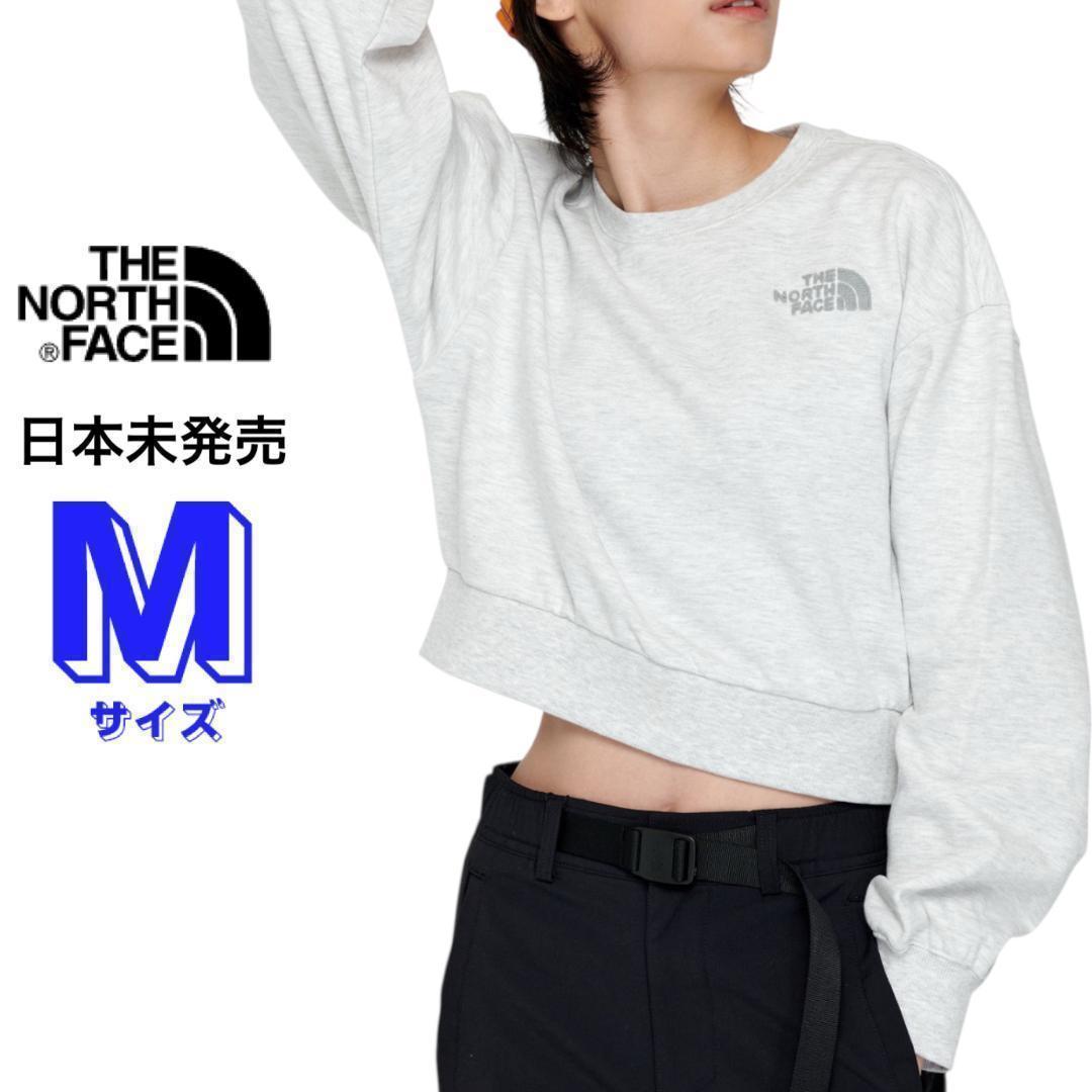 ⭐️短め丈❗️ノースフェイスM レディーススウェットトレーナー グレー!