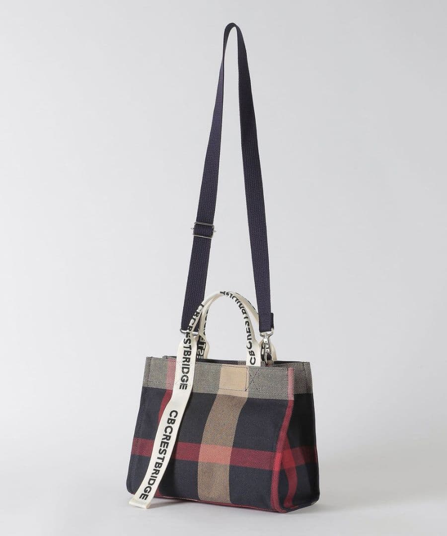 BURBERRY　クレストブリッジ　チェックキャンバス2WAYショルダー　新品