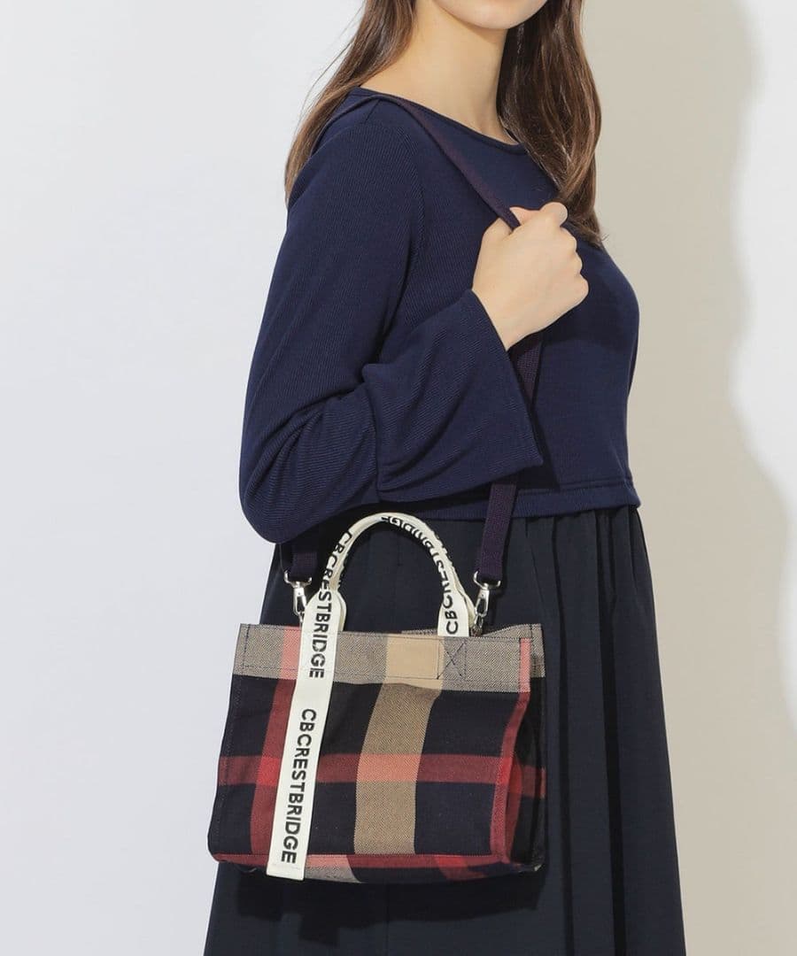 BURBERRY　クレストブリッジ　チェックキャンバス2WAYショルダー　新品