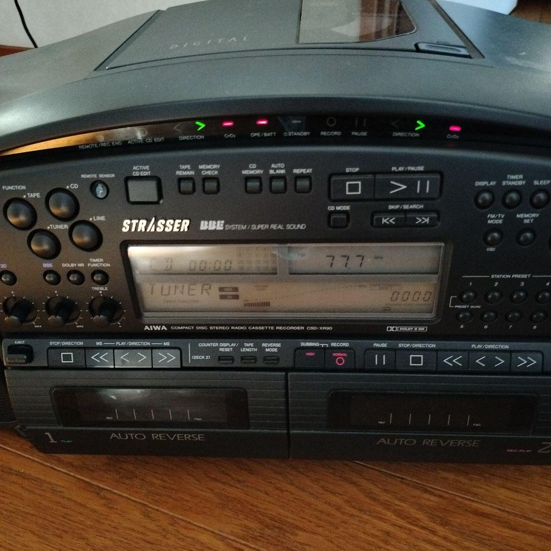 【当時物】AIWA　CSD-XR90　コンパクトディスクステレオ　ラジカセ