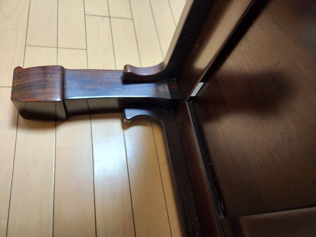座敷机紫檀 ガラス天板付き