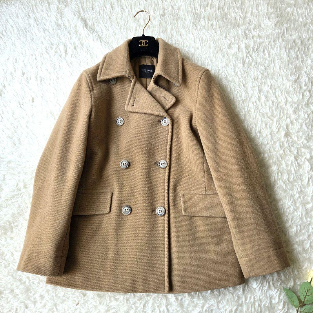 ちっち様　美品✨マックスマーラ　上質バージンウール　ピーコート　キャメル　38