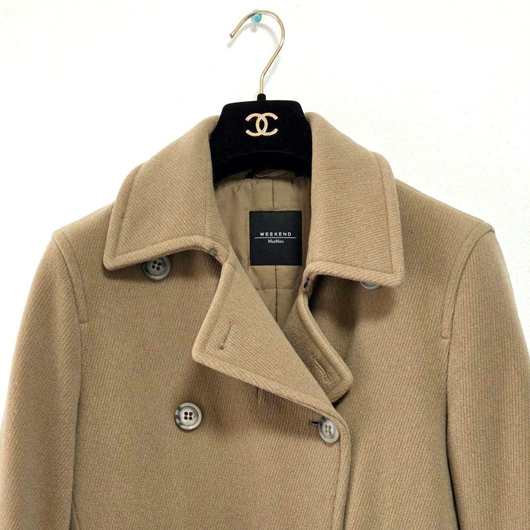 ちっち様　美品✨マックスマーラ　上質バージンウール　ピーコート　キャメル　38