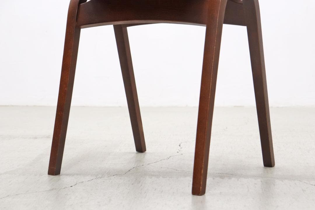 秋田木工 ビーチ材 スタッキングスツール No.202 ヴィンテージ 赤 1