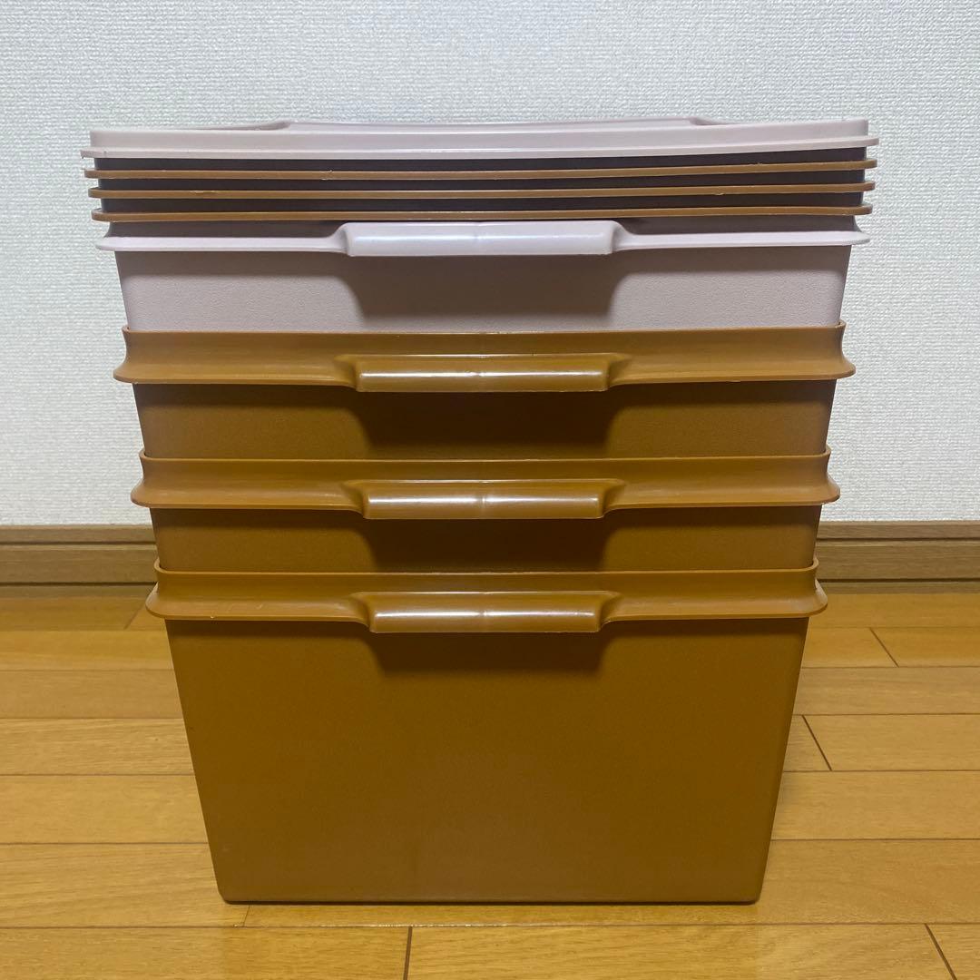 タッパーウェア　ディープスーパーケース4個セット
