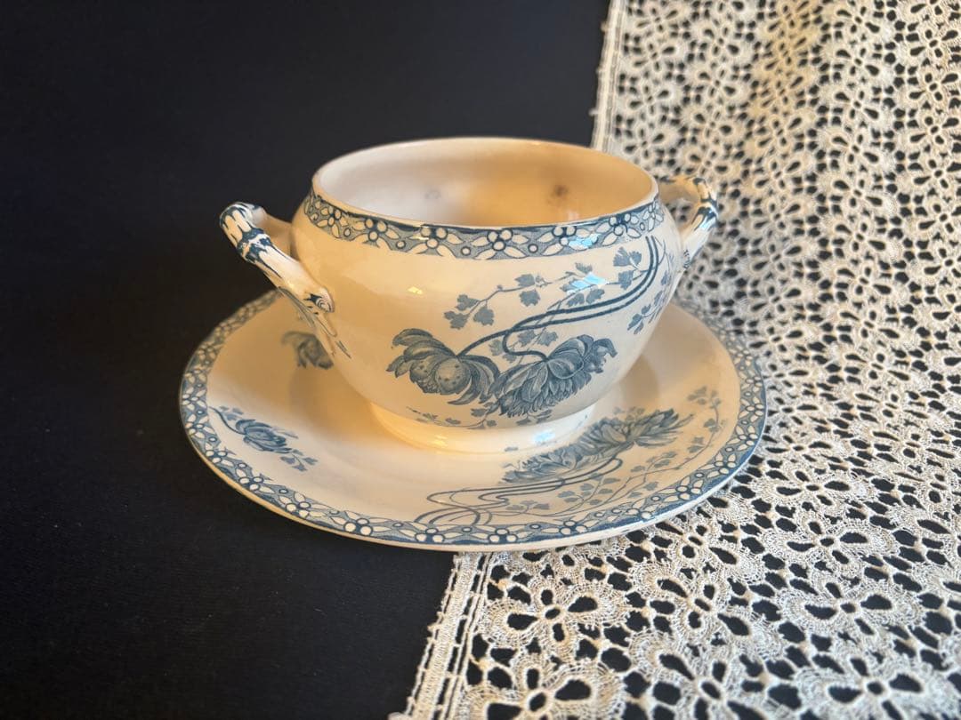 希少 サルグミンヌ窯 ROYAT ソーシエール フランス アンティーク