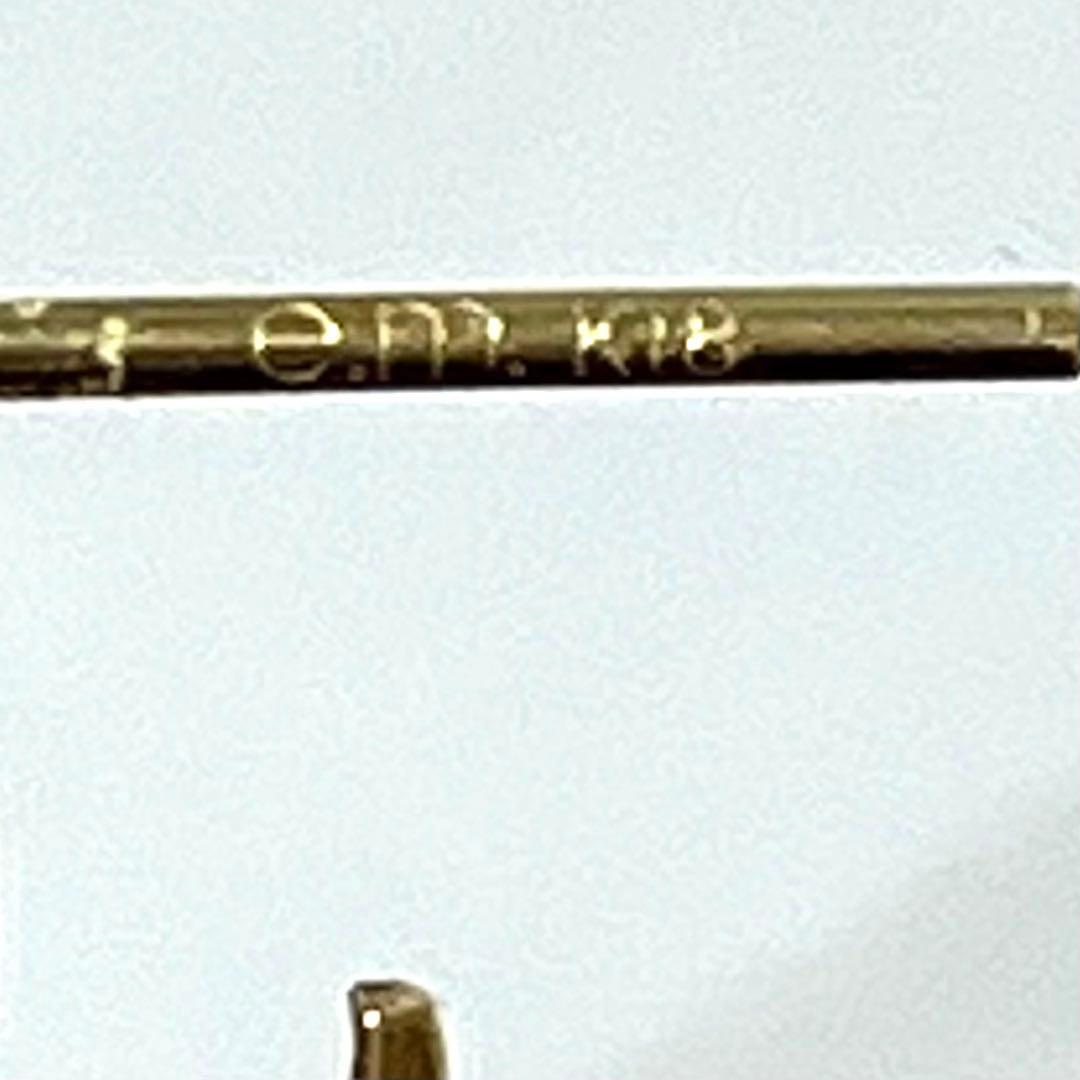 e.m. なみなみ ハーフフープ ピアス K18 生産終了品 イーエム