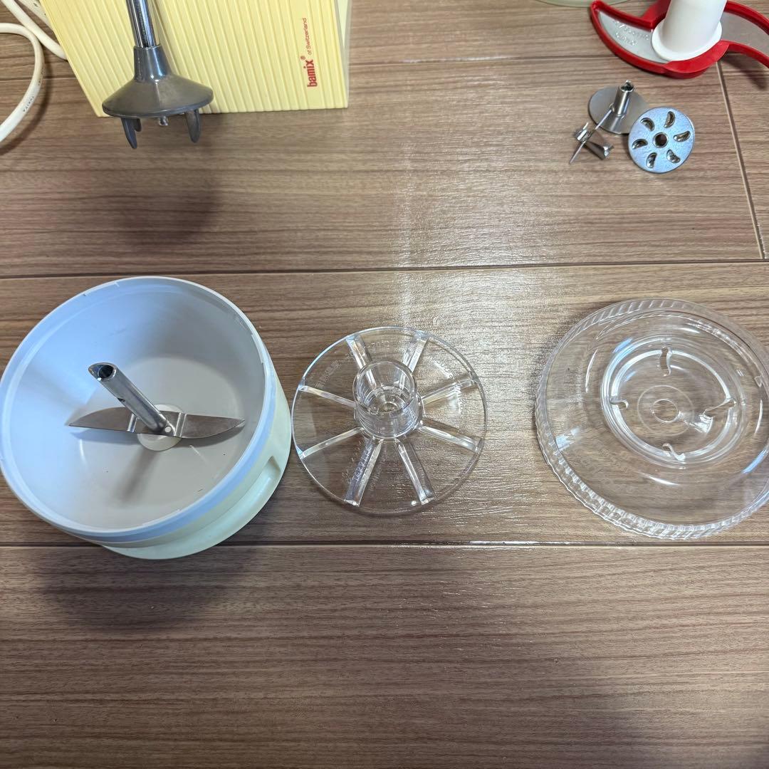 bamix M250 ハンドブレンダー 赤色 付属品付き　スライシー付き