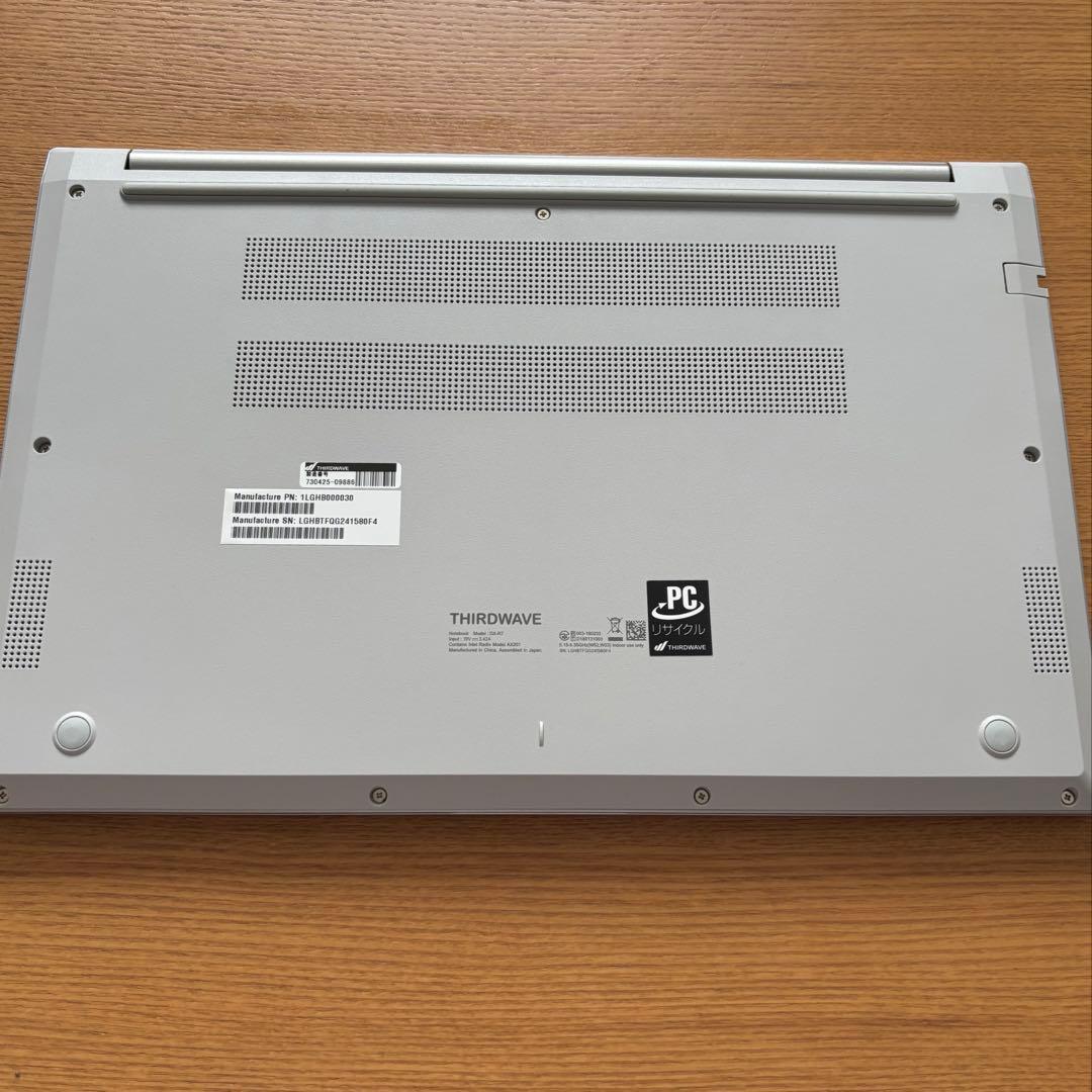 【定価130,980円】高性能ノートPC（THIRDWAVE DX-R7）