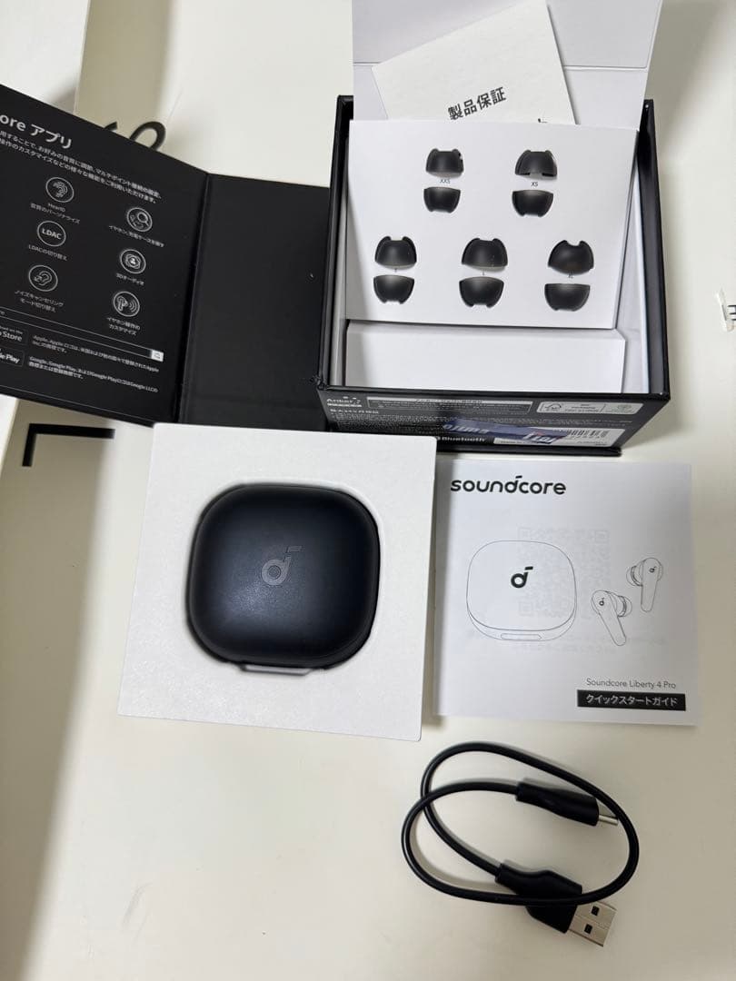 Anker liberty 4 pro ワイヤレスイヤホン ブラック