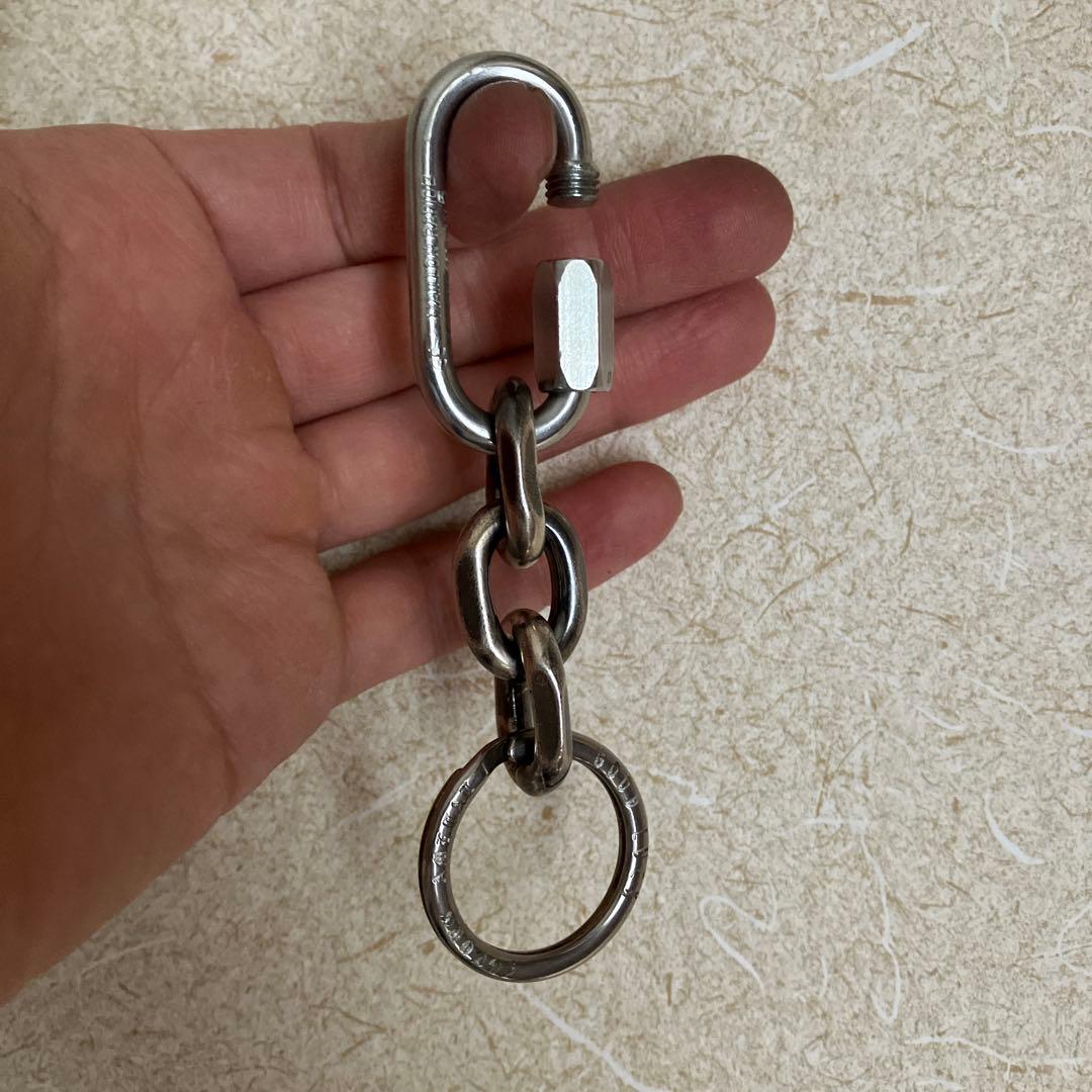 フランス製カラビナ使用　キーチェーン　新品未使用！刻印入りキーリングセット