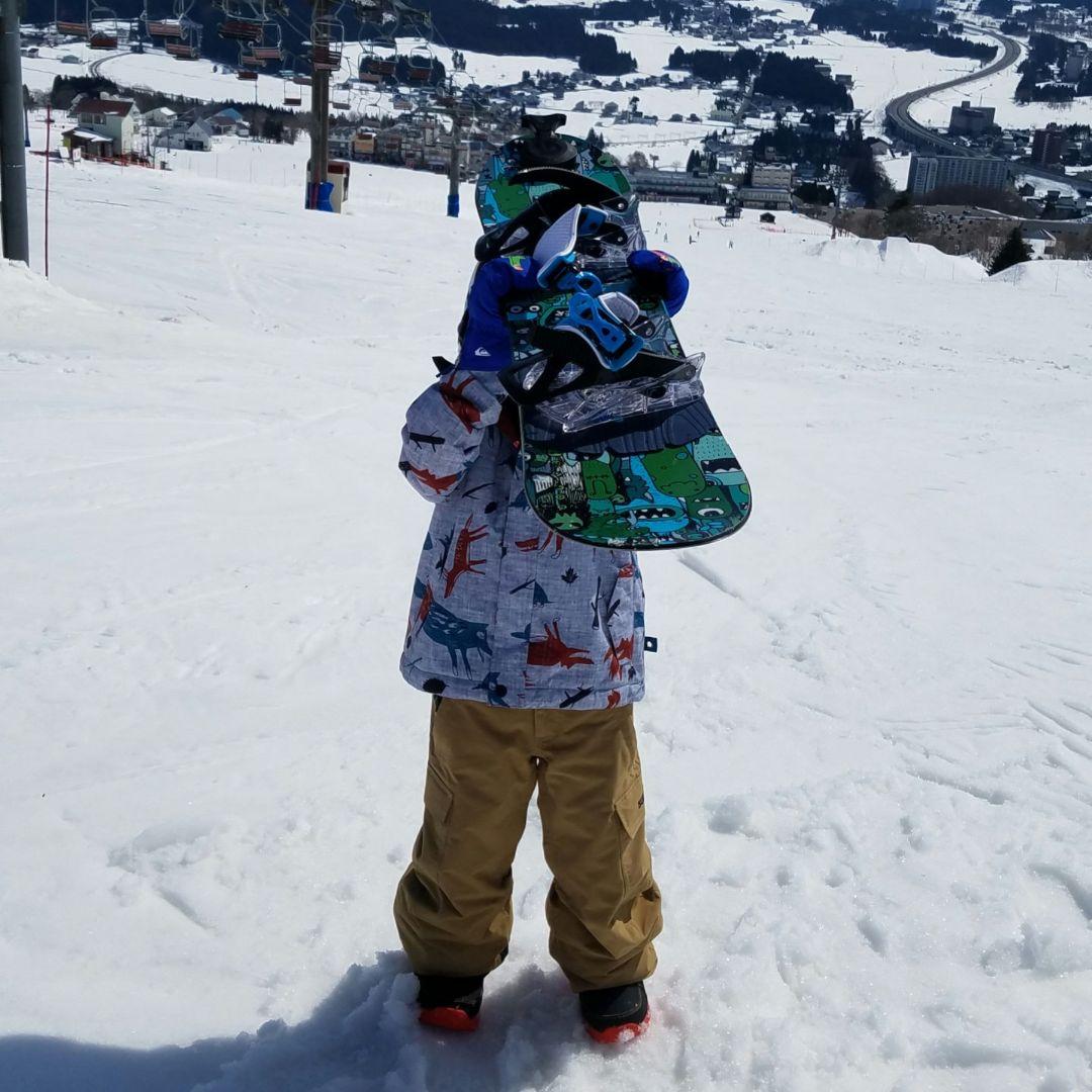 【3点セット】BURTON 子ども用スノーボードウェア　上下セットお尻パッド付き