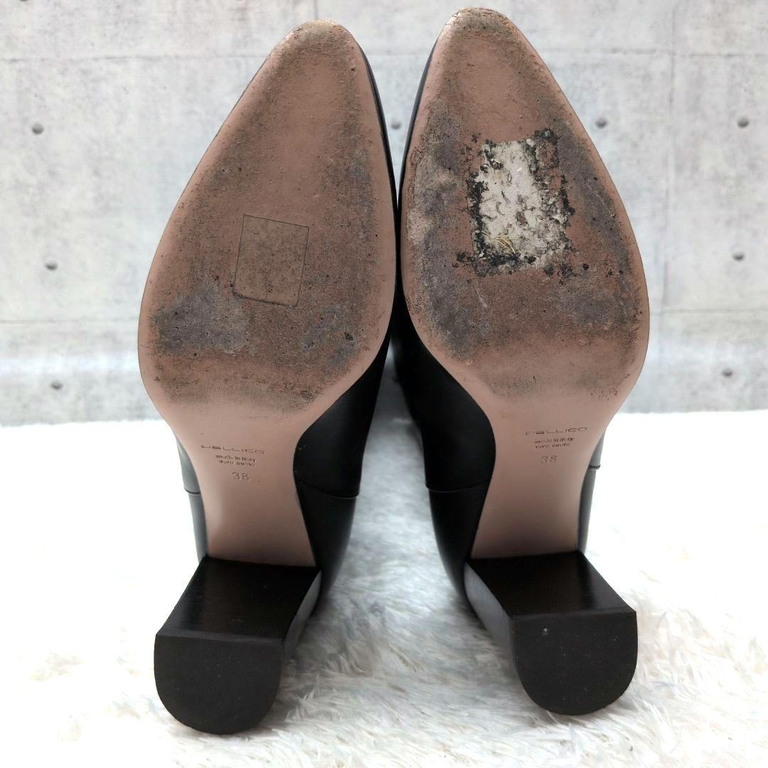 【美品】ペリーコ　メトロ　ロングブーツ　ポインテッドトゥ　チャンキーヒール　黒