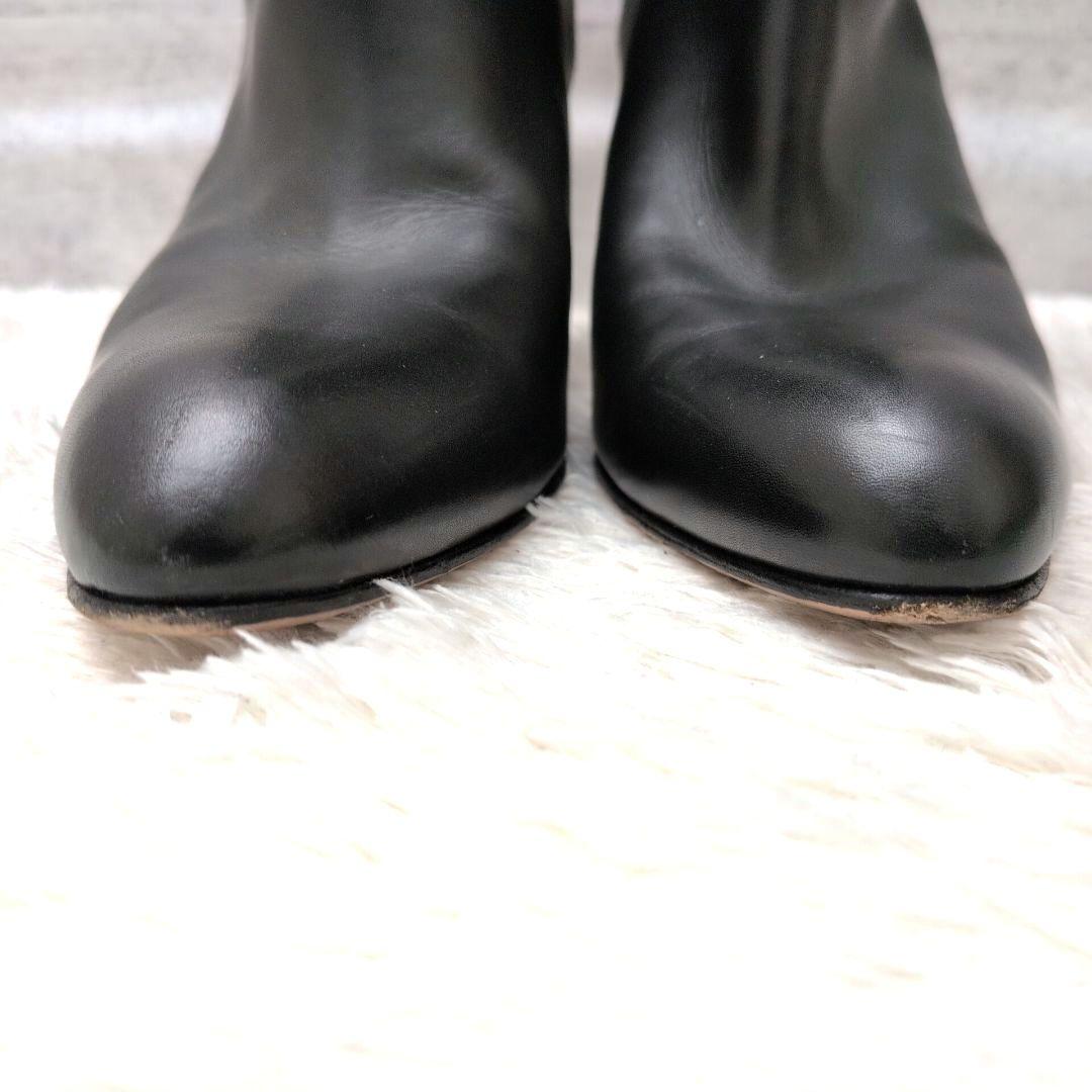 【美品】ペリーコ　メトロ　ロングブーツ　ポインテッドトゥ　チャンキーヒール　黒