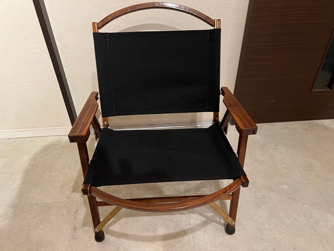 カーミットチェア　黒　真鍮　ヒジラク　ノビタ　【二脚セット】