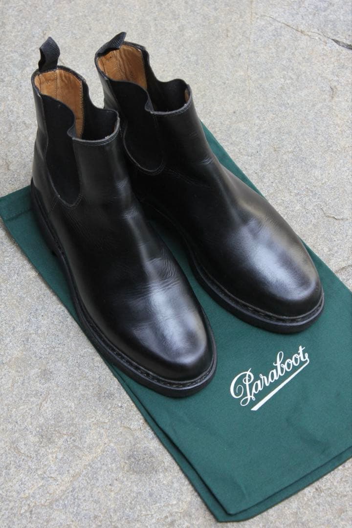 Paraboot VILLETTE ヴィレット ブラック サイドゴアブーツ