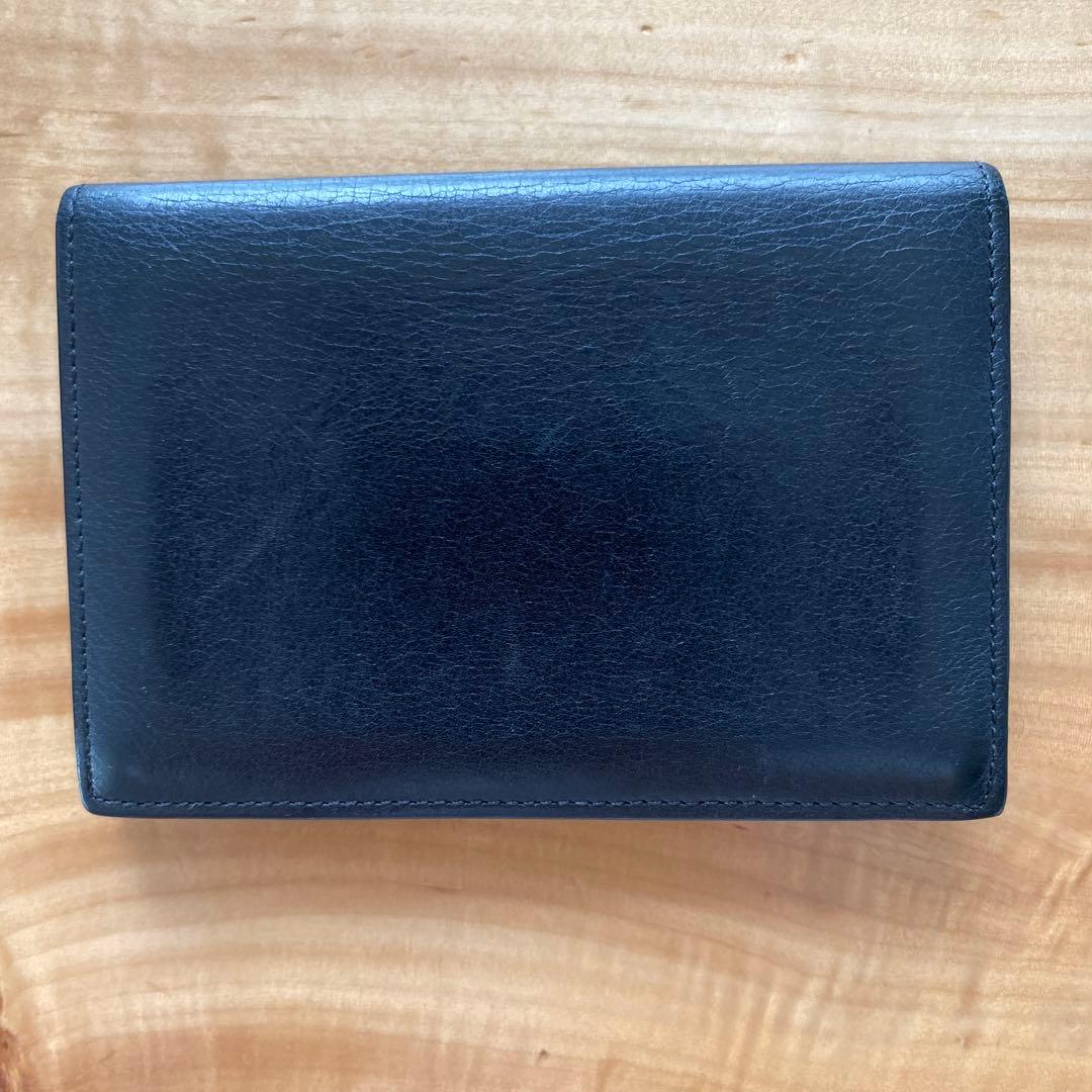 Cartier 名刺入れ 黒 レザー　カボション　cabochon