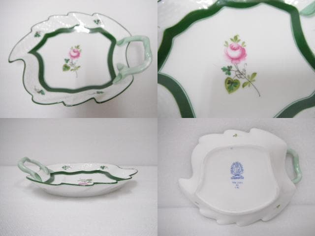 168/ヘレンド ウィーンのバラ プレート＆クリーマー＆シュガーポット 計5点