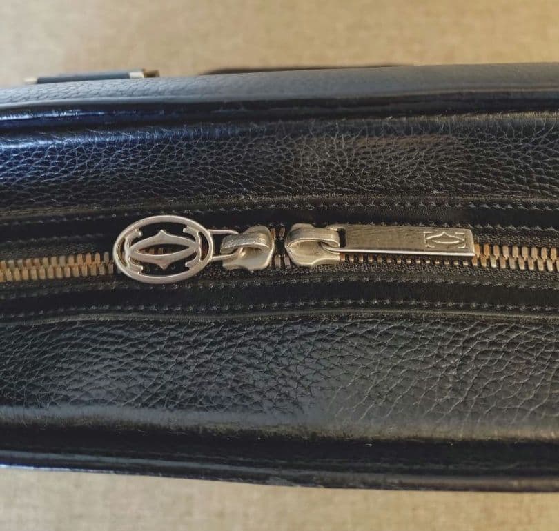 Cartier カルティエ レザー ブリーフケース ビジネスバッグ ブラック