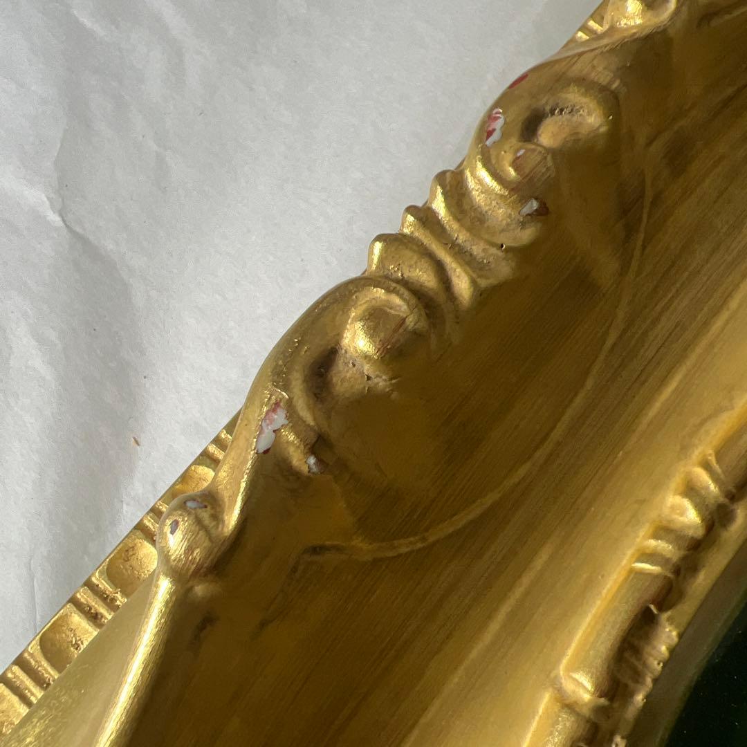 アンティーク額縁　楕円　油彩額 F8 額縁　キャンバス　パネル