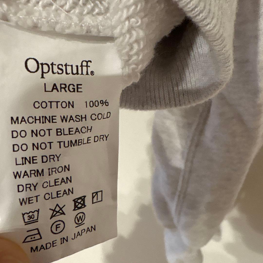 オプトスタフ optstuff crewneck sweat GRAY L