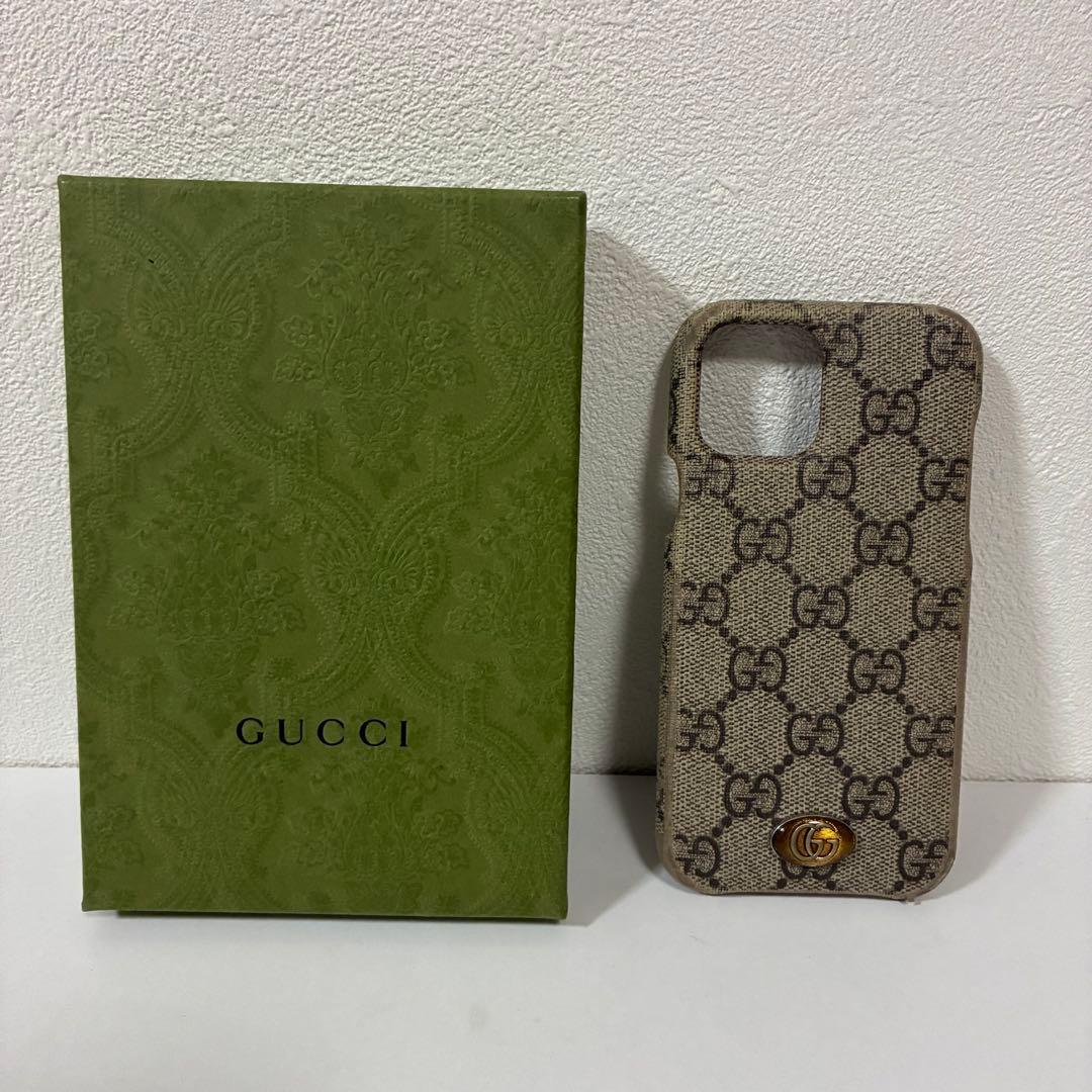 新品 グッチ GG オフィディア iPhone13 Pro MAX ケース