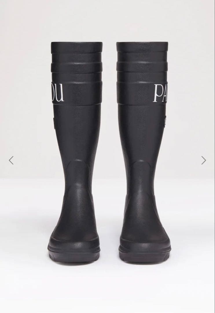 人気完売❤︎PATOU パトゥ レインブーツ 黒 37❤︎24㎝