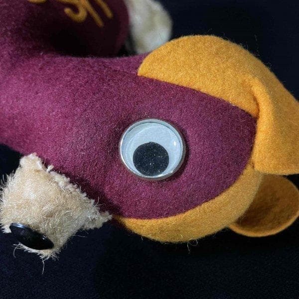 激レア 50s 60s USC カレッジドール マスコット ぬいぐるみ 犬 希少