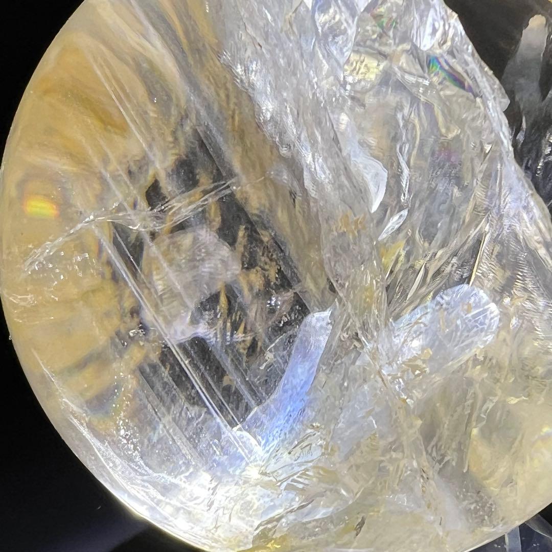 ◎家宝級 美麗宝珠☆超逸品☆レインボー スーパーファントム 水晶 丸玉 天然石