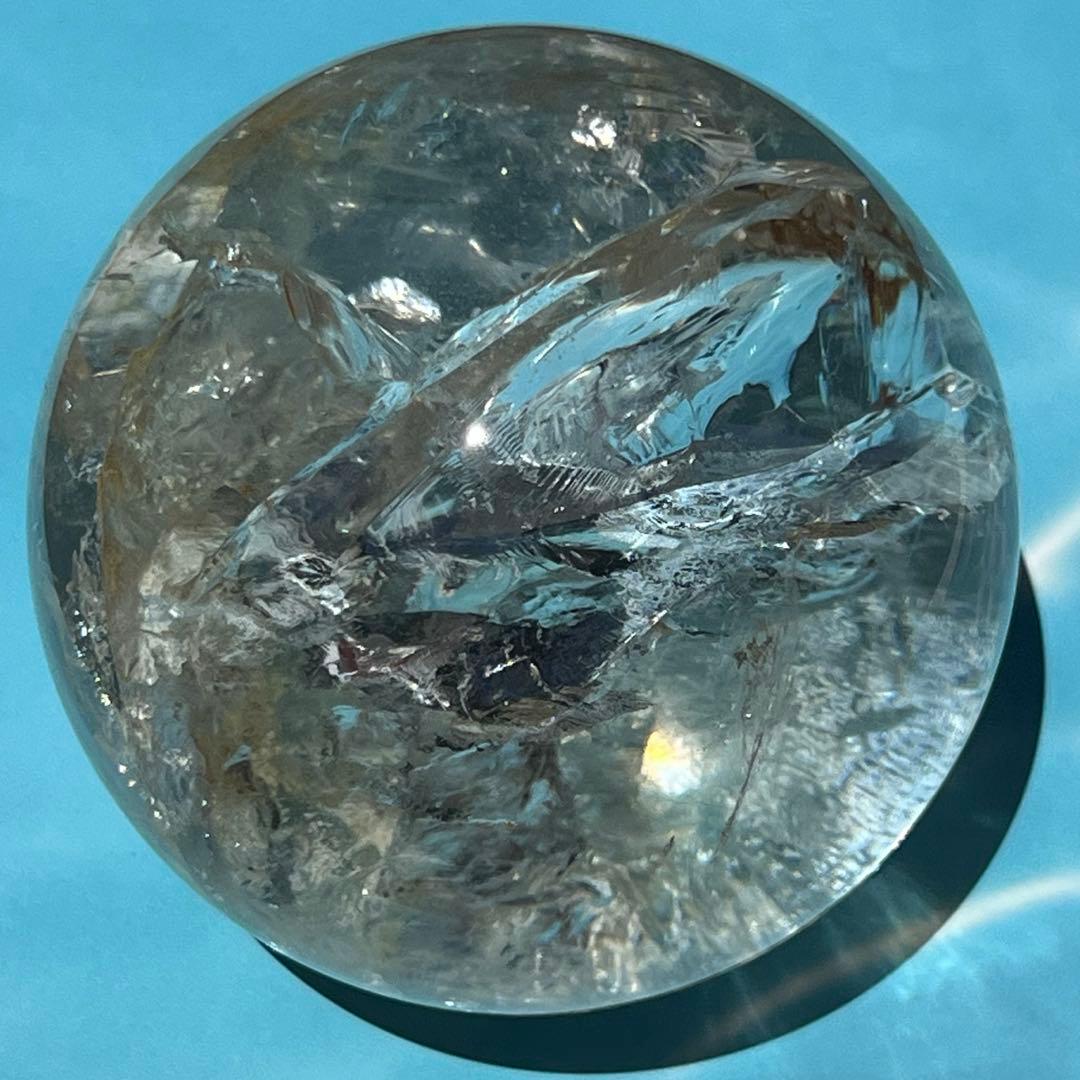 ◎家宝級 美麗宝珠☆超逸品☆レインボー スーパーファントム 水晶 丸玉 天然石